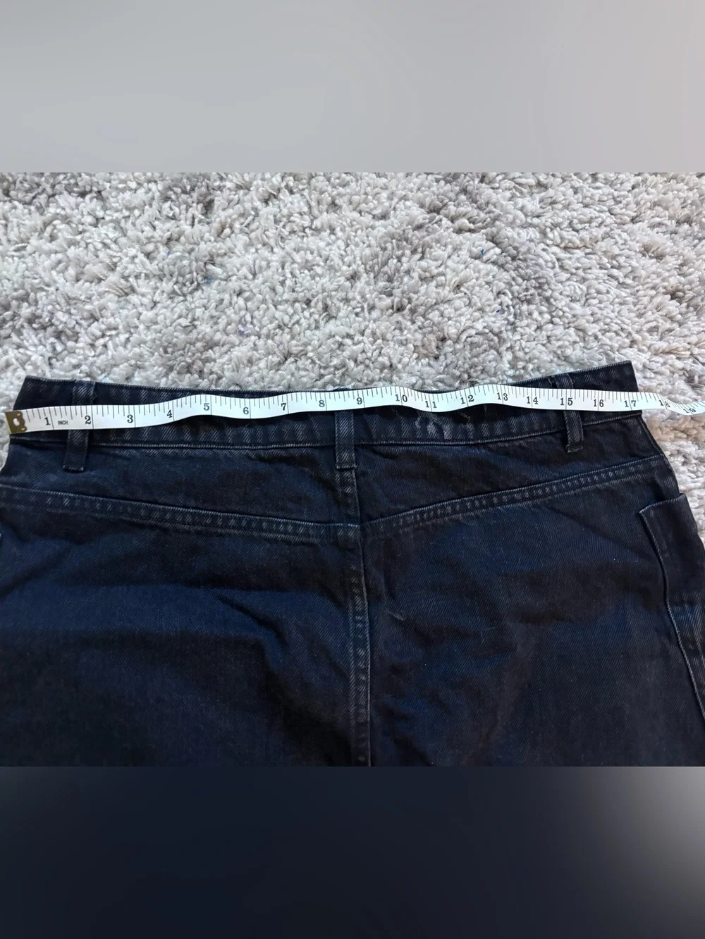 Zara High-Waist Black Denim Maxi Skirt with Front Slit